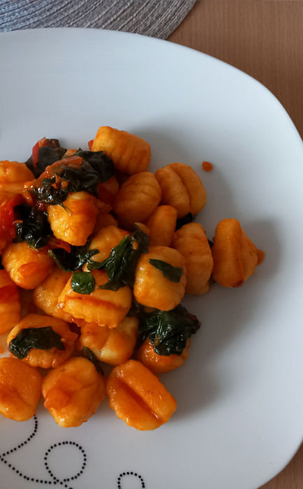 Gnocchi mit Spinat